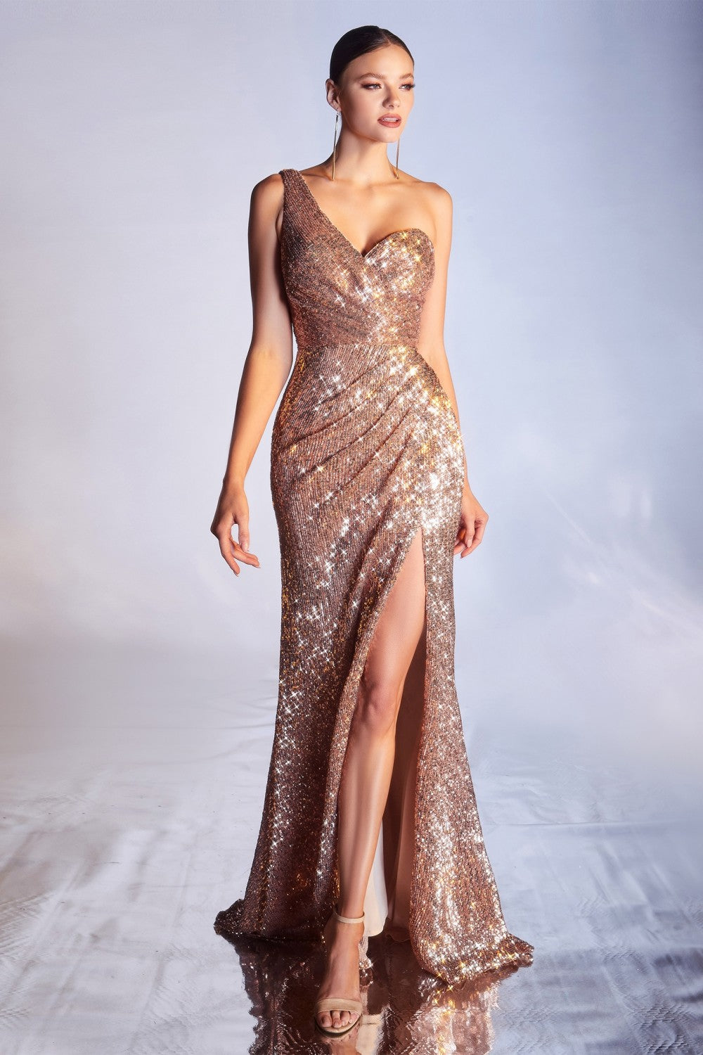 Elegant one shoulder Goddess sequin Dress in 3 colors Frugal Mughal Elegant one shoulder Goddess sequin Dress in 3 colors Frugal Mughal
