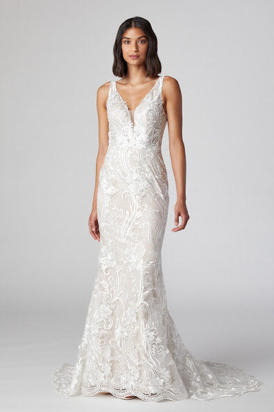Affordable Bridal Mermaid silhouette Off White lace wedding dress Frugal Mughal Affordable Bridal Mermaid silhouette Off White lace wedding dress Frugal Mughal