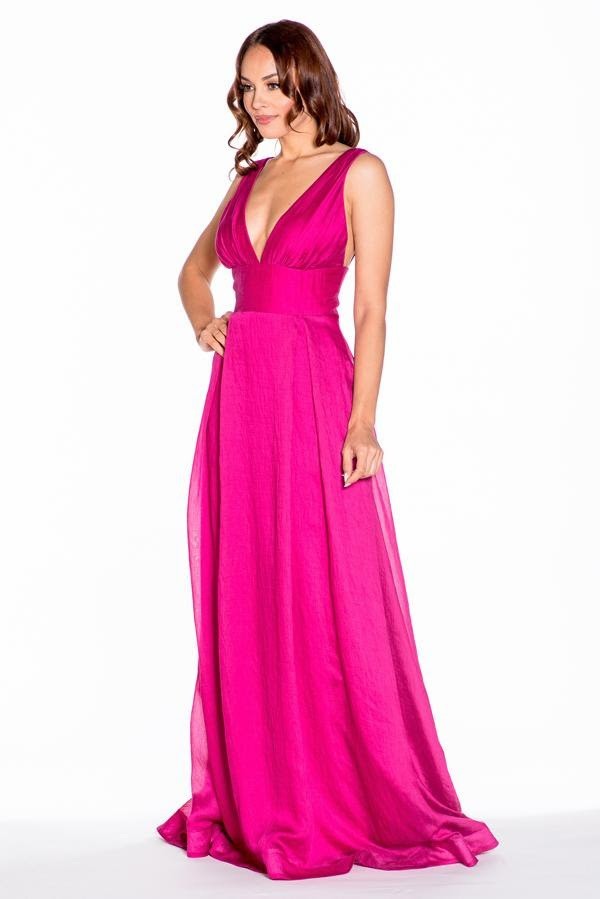 Hot Pink Bridesmaid Dress