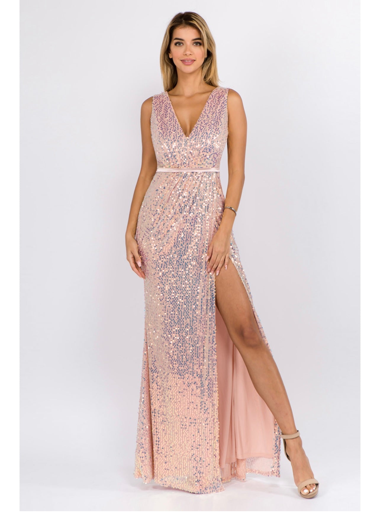 Affordable Blush Gold sequin bridesmaid dress Frugal Mughal Affordable Blush Gold sequin bridesmaid dress Frugal Mughal
