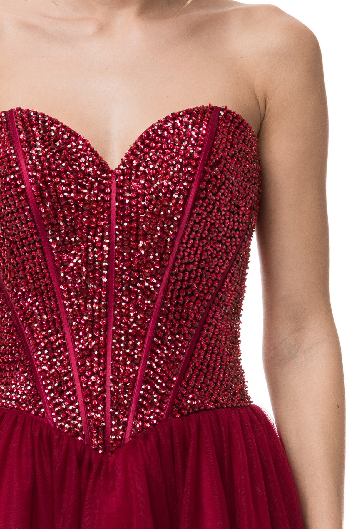2018 Exclusive Prom Dress Strapless Corset style Burgundy Ball Tulle G Frugal Mughal 2018 Exclusive Prom Dress Strapless Corset style Burgundy Ball Tulle G Frugal Mughal