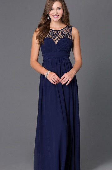 Affordable floor length chiffon Navy Bridesmaid Dress Frugal Mughal Affordable floor length chiffon Navy Bridesmaid Dress Frugal Mughal