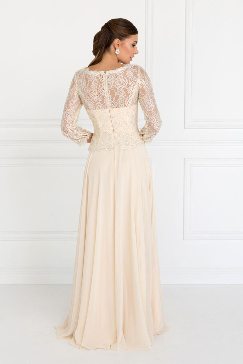 3/4 Sleeves Lace and Chiffon Camilla Mother of the Bride Groom Dress in 3 colors