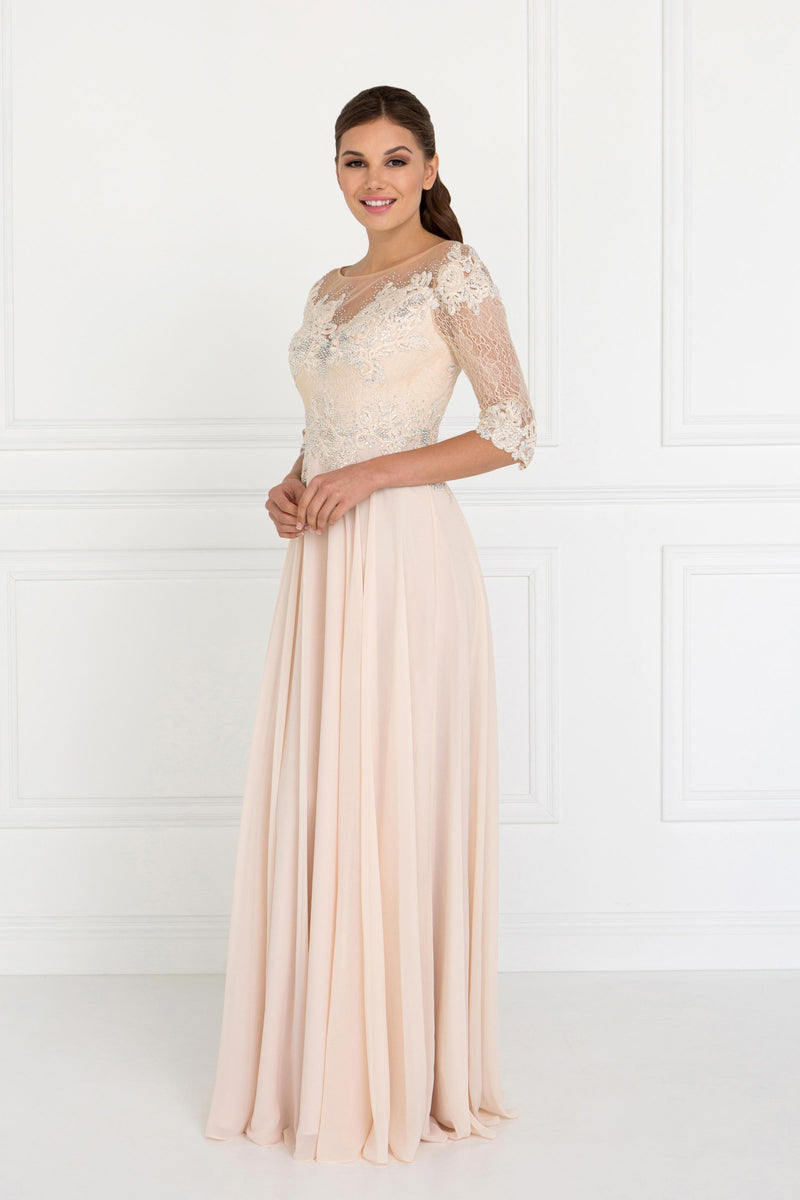 Champagne mother of the Bride Dress