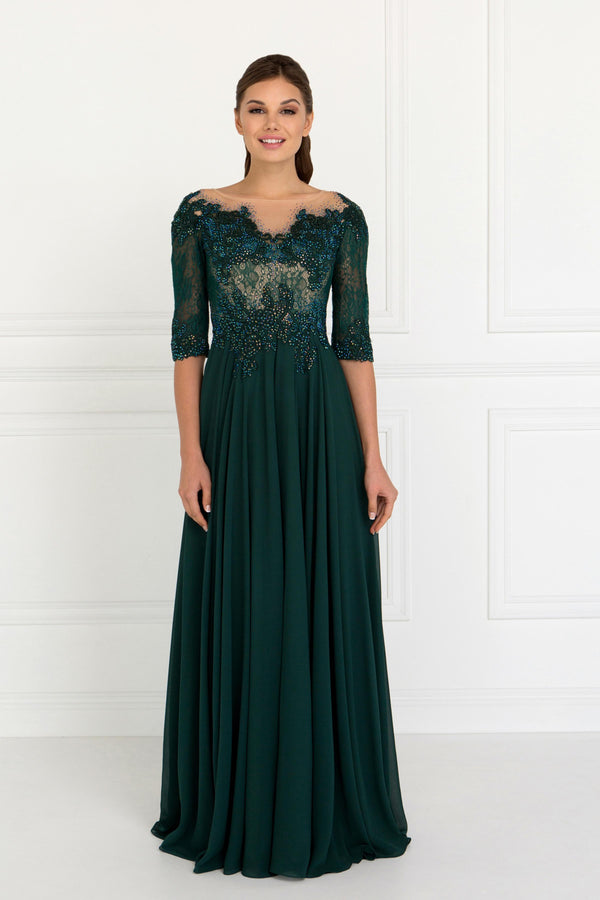 Green Mother of the Bride Dress