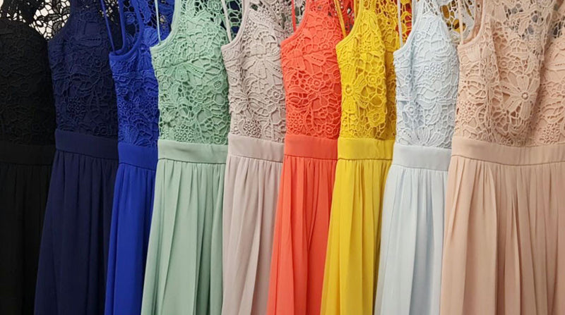 Affordable Floor Length chiffon "Rainbow" Bridesmaid Dress in 10 Colors
