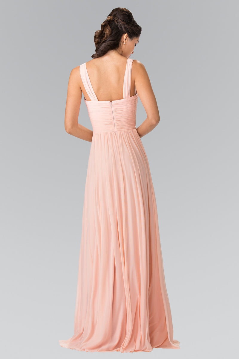 Floor Length Audrey Bridesmaid Chiffon dress Prom Evening Gown in 5 colors