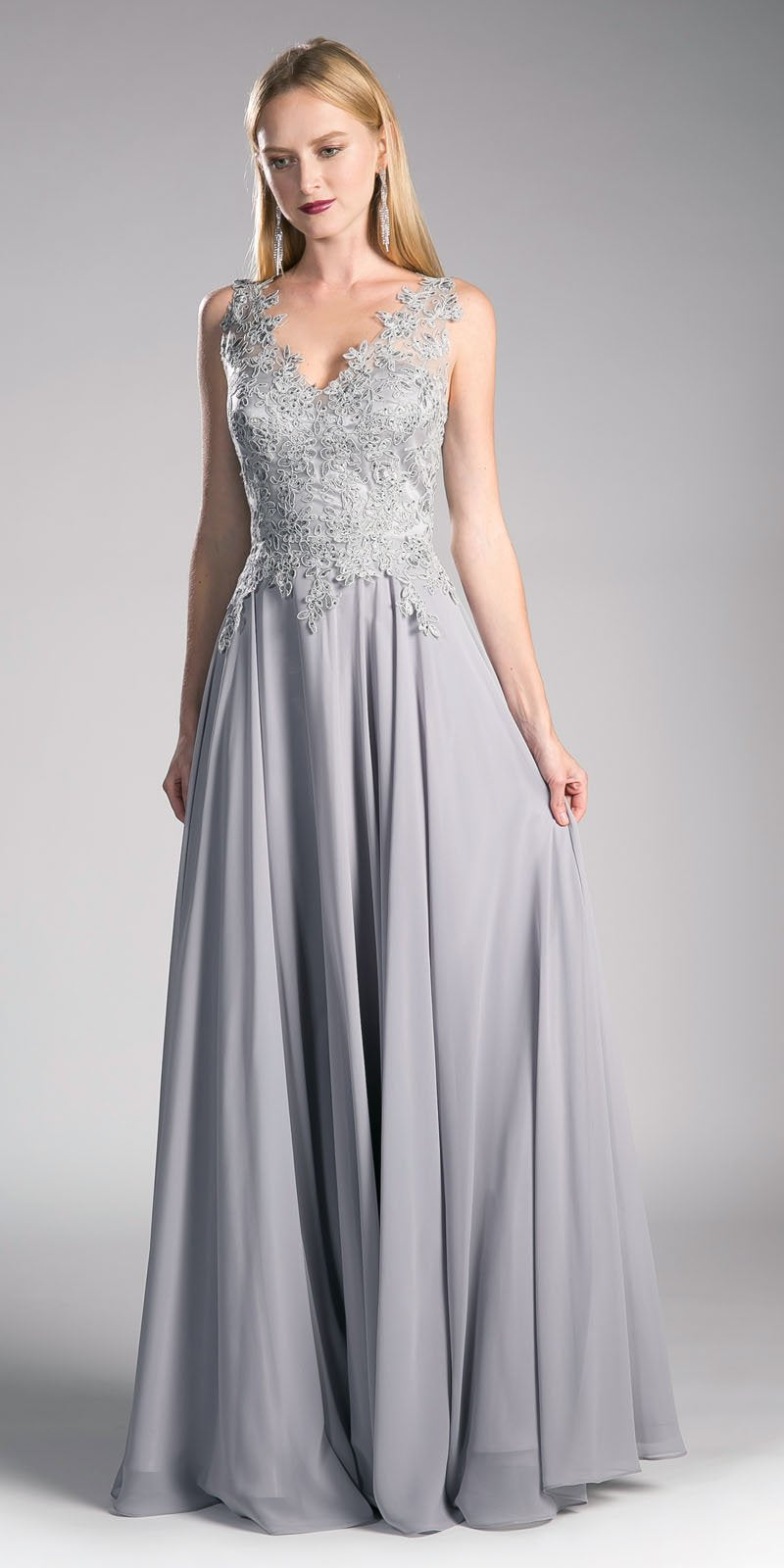 Silver Mother of the Bride Gown