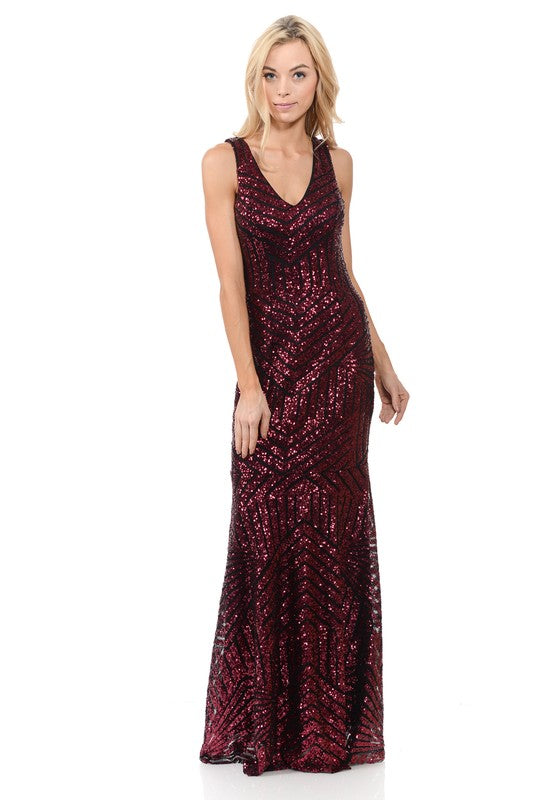 Floor length Affordable Cleopatra Gold Sequin Mermaid Bridesmaid Dress in 5 colors S - 4XL