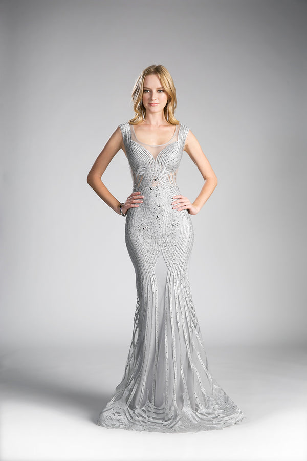 Silver Prom Dress