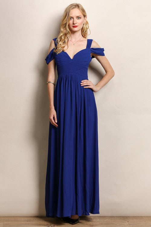 Cold Shoulder Bridesmaid Dress