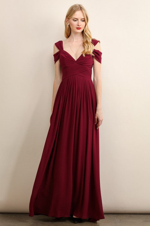 Burgundy Bridesmaid Dress