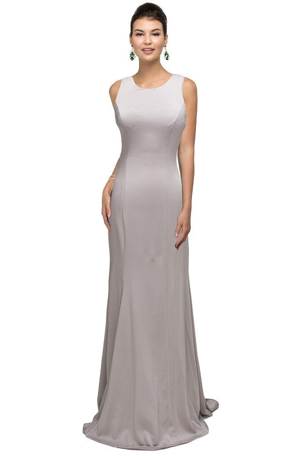 Floor length long Lace appliqué back Mermaid Prom Bridesmaid Dress Evening Gown