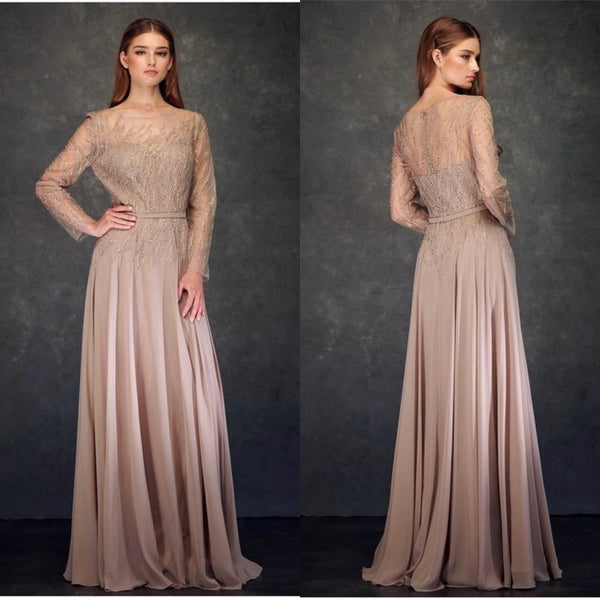 Taupe Mother of the Bride Dress