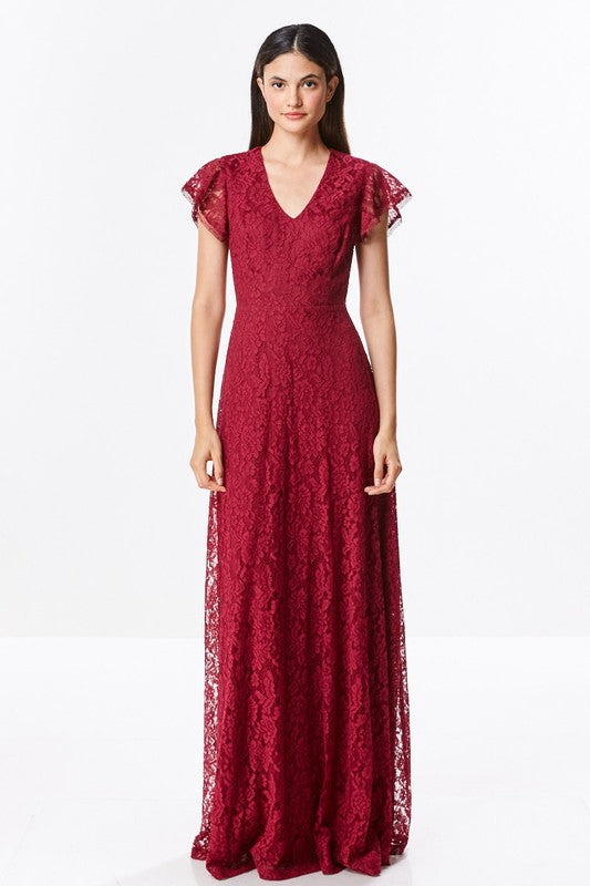 Burgundy Bridesmaid Dress