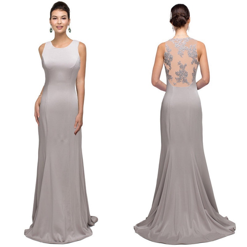 Silver Bridesmaid Dress