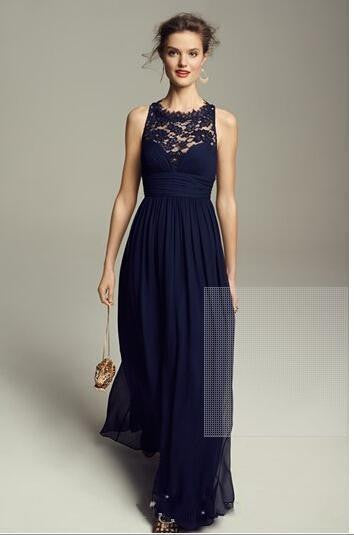 Affordable Chiffon and Lace Bridesmaid Ruby Dress in 4 colors S - 3XL