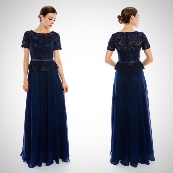 Navy mother of the bride dress