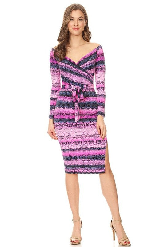 neon long sleeve bodycon dress Charming Square Neck Tight Long Sleeve Ruched Bodycon Dress sunifty