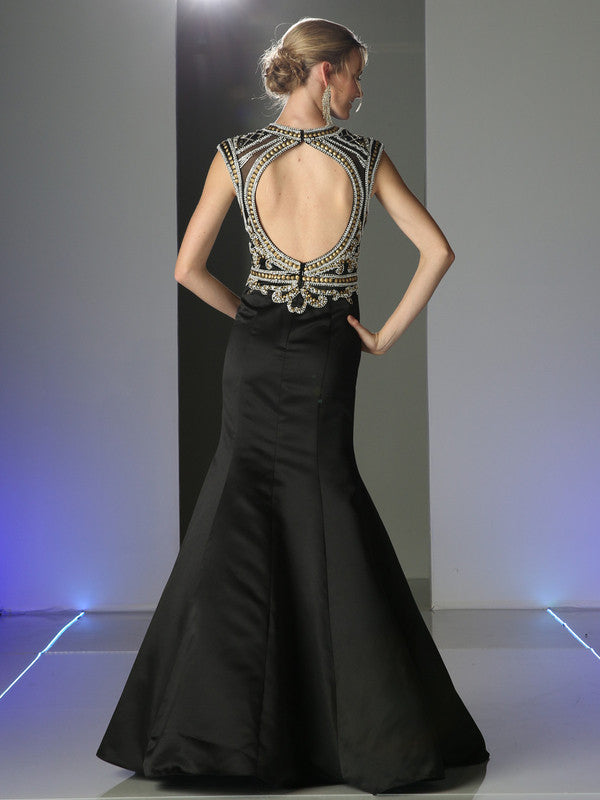 Designer Black Gold Trumpet Mermaid Beaded long prom dress Evening Gow Frugal Mughal Designer Black Gold Trumpet Mermaid Beaded long prom dress Evening Gow Frugal Mughal