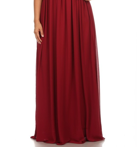 Affordable Chiffon and Lace Bridesmaid Ruby Dress in 4 colors S - 3XL