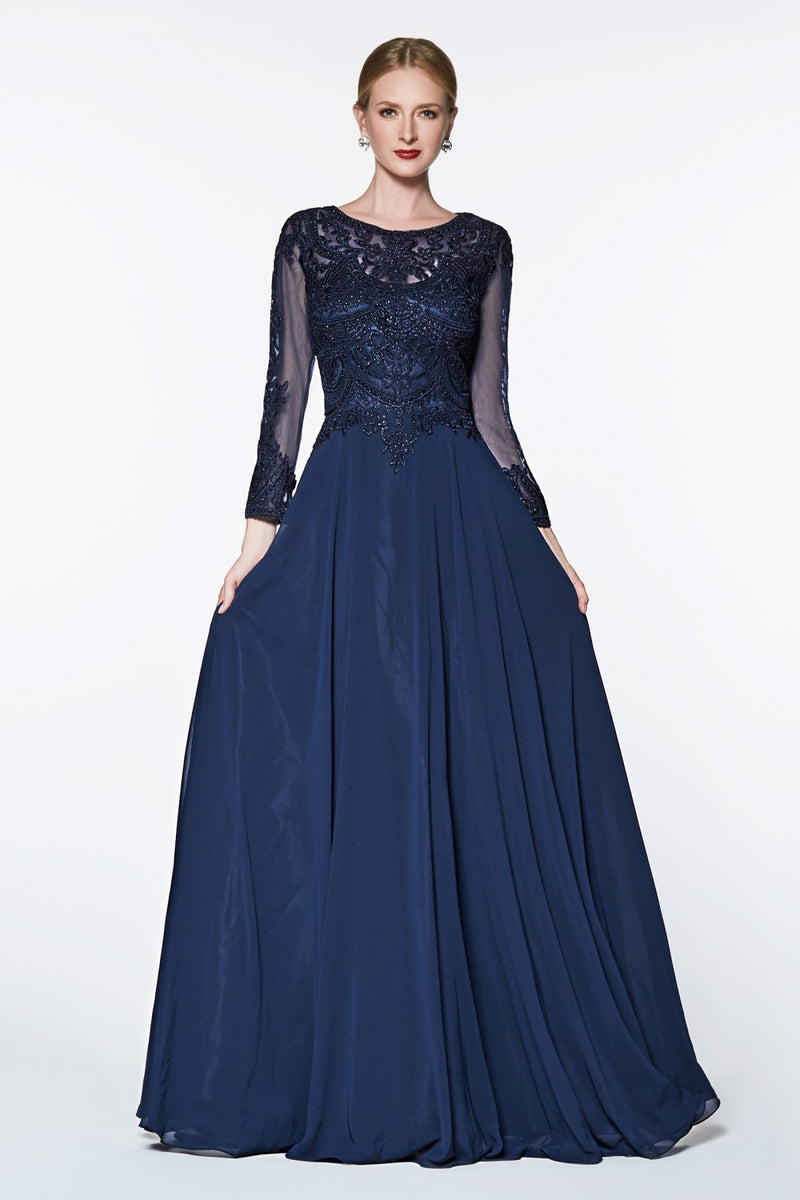 Navy mother of the groom Dress