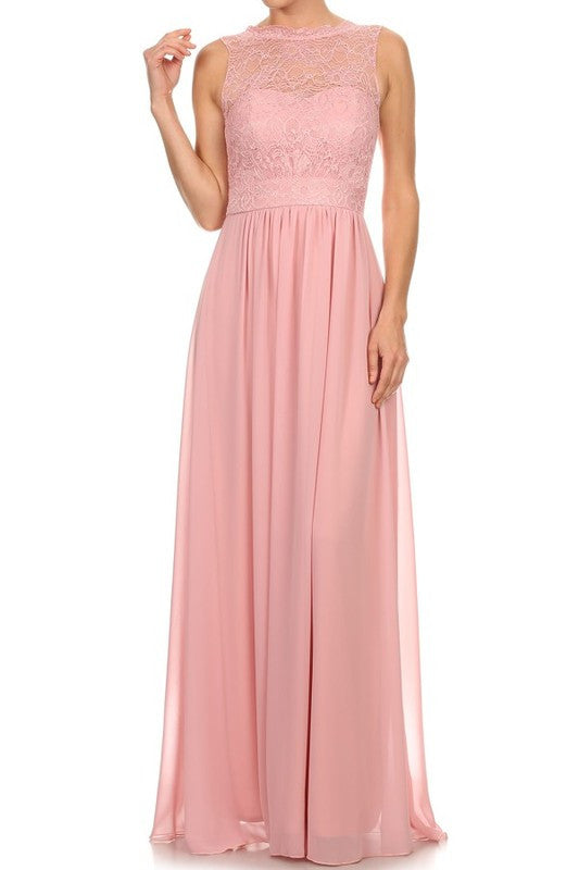 Affordable Chiffon and Lace Bridesmaid Ruby Dress in 4 colors S - 3XL