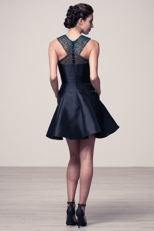 Black short homecoming dress cocktail, party, evening dress