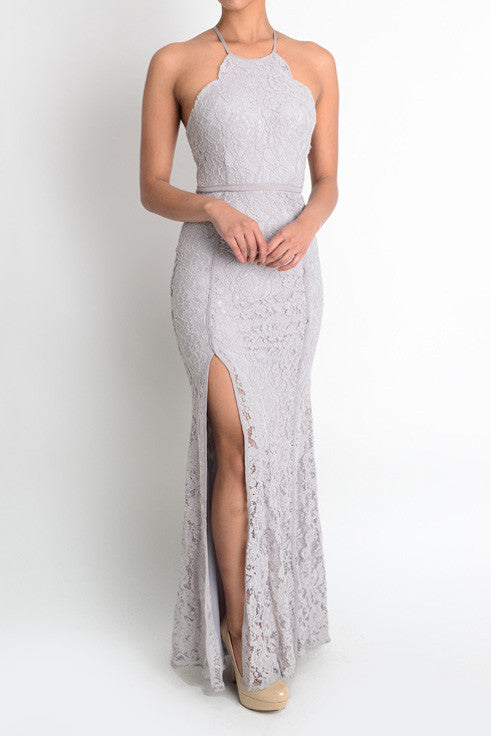 Affordable Lavender Grey Blush Long Bridesmaid dress Evening gown