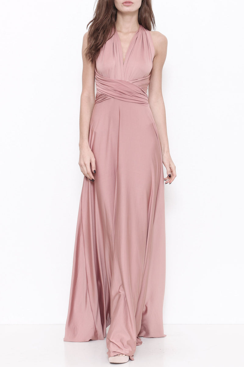 Affordable Convertible Maxi Bridesmaid Dress in 3 colors